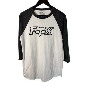 FOX Racing Logo Raglan 3/4 Sleeve Tee – Size Medium